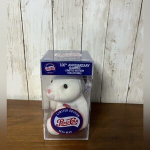 Pepsi 100th‎ Anniversary Limited Edition Bean Bear - White and Blue